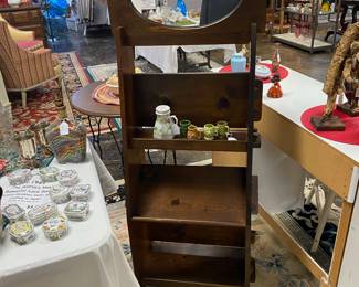 Handmade Wooden Shelf with Pegged Sides...Neat little piece