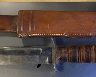 Closer view of the WWII US Camillus Knife