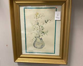 Vintage Signed Watercolor by Irene