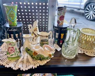 LOLITA hand painted Wine and Shot Glasses in Orig Boxes (Another GREAT GIFT!