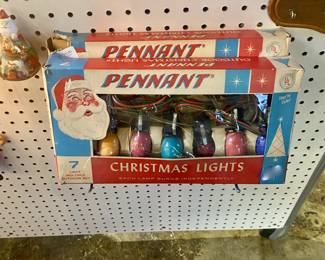 Vintage PENNANT Large Bulbed String Lights 