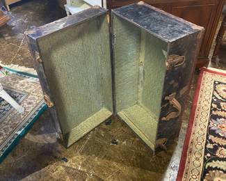 Old metal trunk/chest