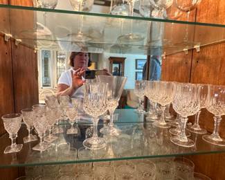 Sherry glasses and wine glasses beautiful non slip pattern