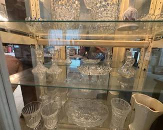 Several vases crystal and Lennox