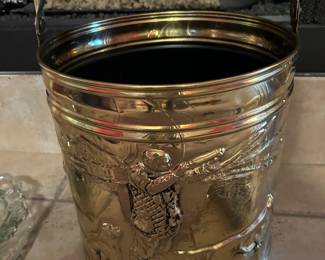 Brass ash bucket from England