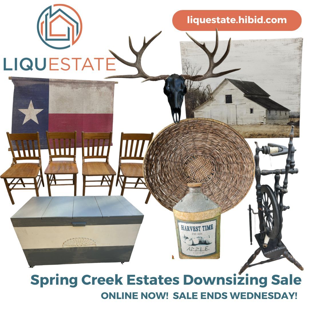 Spring Creek Estates Downsizing Sale starts on 11/14/2023