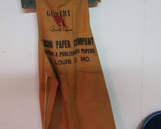 vintage work apron