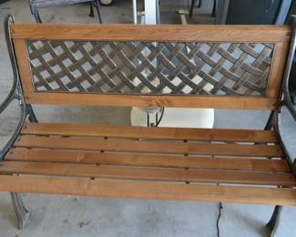 wood  and  iron  bench