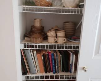 cook  books and  dishes