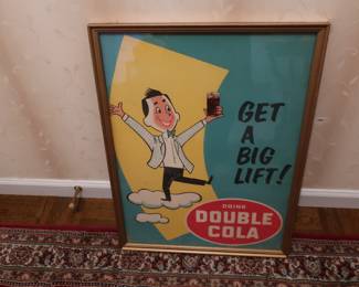 double cola cardboard sign