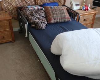 another view  of  hospital  bed