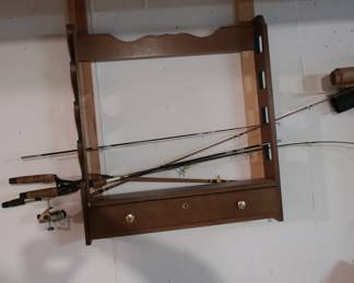 gun  rack,  fishing  poles