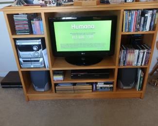 entertainment  center,  AWA stereo, LG  T V