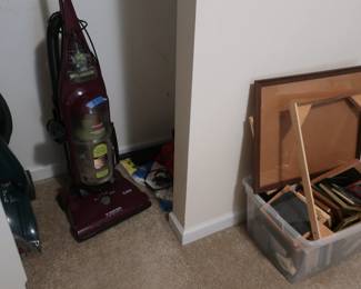 vacuum  and  steamer, picture  frames