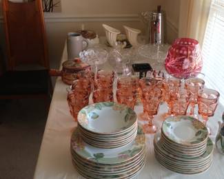 china,  glassware, decor