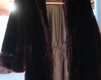 kessler  vintage fur  like  coat