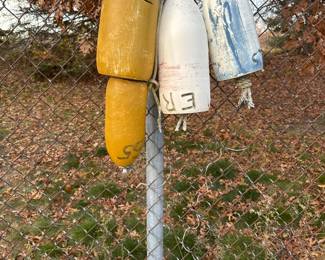 BUOYS WITH ENGRAVED NAMES 