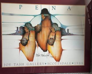 ARMANDO PENA LITHOGRAPH FROM THE JOY TASH GALLERY IN SCOTTSDALE ARIZONA