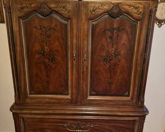 Dresser- I can tell by looking at the pretty painted flowers that it’s a Breuners also!!! Very very pretty piece 