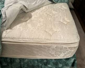 Nice comfy mattress set with dresser that has two mirrors and the headboard and nightstand - come buy the whole set 