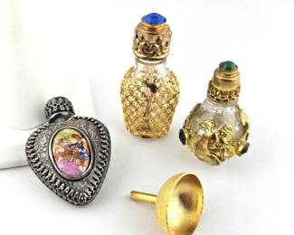 Antique Limoges Miniature Perfume Bottles
