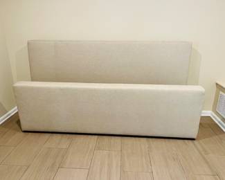 Ralph Lauren (made by EJ Victor)  Cote D’Azur Upholstered Bed. Headboard 86" W x 44" H Footboard: 86 W x2 7 H