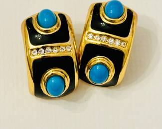 Vintage Christian Dior pierced earrings