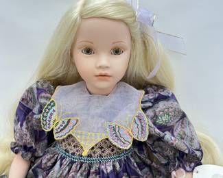 21” Limited Edition “Alana Jane” Porcelain Doll by Pauline Bjonness-Jacobsen Collection- The Butterfly Girls- 126/950