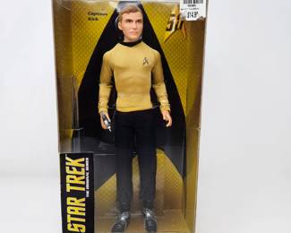 Star Trek The Original Series 50th Anniversary Barbie Black label Captain Kirk - New in Box