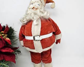 Antique 1800s 14" Stuffed Santa