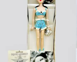 Simply Gene Collectable 15.5" Posable Doll- Limited Edition by Mel Odom and Based on 1950's Glamorous Stars