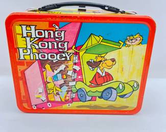 Rare 1975 Hong Kong Phooey Metal Lunchbox for Hanna Barbera Productions