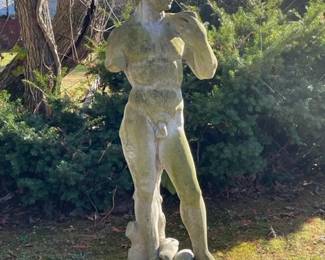 concrete david approx 5 foot tall