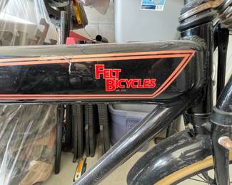 Harley Addition Felt Bicycle.  With Front Shock tower