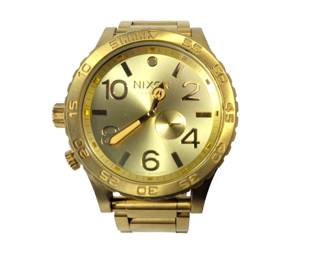 Nixon Chrono 51-30 Gold Watch.  New battery.