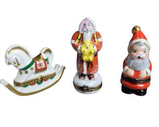 Vintage Limoges Porcelain Trinket Boxes