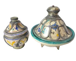 Moraccan Ceramic Metal Tajine