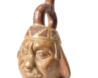 Signed Chulucanas Peru Pottery Vase