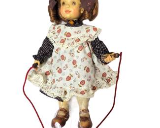 14" Anri Hand Carved Sarah Kay Articulated Doll  x 2