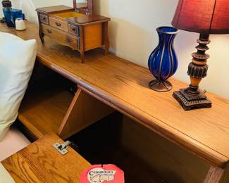 Vintage Cedar Storage Bed