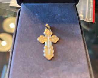14kt gold cross