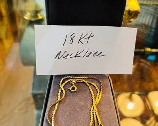 18k Necklace 