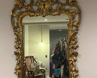 Vintage Ornate Gold Mirror