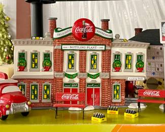 Huge Department 56 Christmas Village Coca Cola