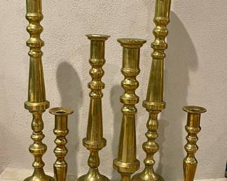 Vintage Brass Candle Sticks