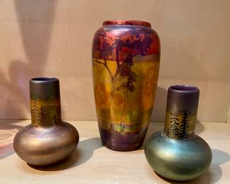 Weller Lasa Pottery Jardiniere. These came from the Fox Stephen’s Estate. Mr. Stephens was an early, prominent merchant & financier in Eagle Lake.