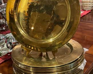 Brass Plate Chargers
