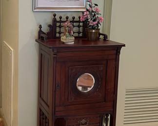 Victorian Mahogany Eastlake Music Cabinet C. 1860