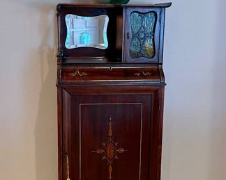 Victorian Mahogany Music Cabinet C. 1880