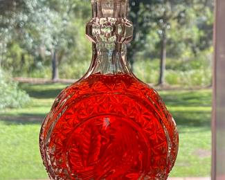 Hofbauer Byrnes Footed Crystal Bird Decanter with Stopper-Germany